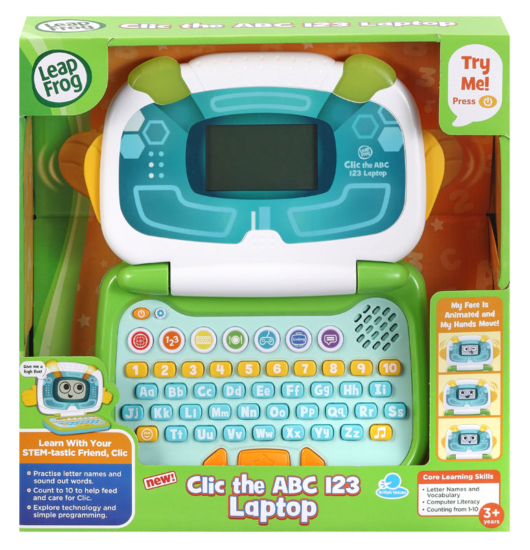 Leap Frog Clic the ABC 123 Laptop l Baby City UK Stockist