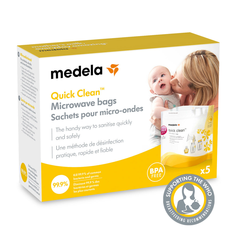 Medela Quick Clean Micro-Steam Bags 5Pk l Baby City UK Stockist