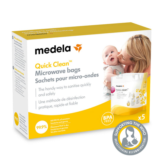 Medela Quick Clean Micro-Steam Bags 5Pk l Baby City UK Stockist