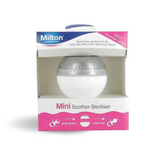 Milton Mini Soother Steriliser Silver at Baby City's Shop