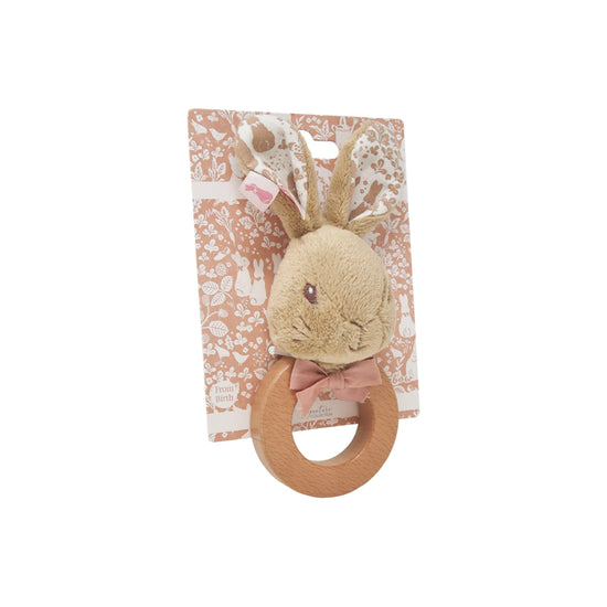 Signature Flopsy Bunny Plush Ring Rattle l Baby City UK Stockist
