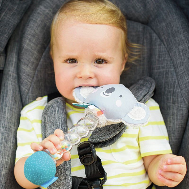 Taf Toys Kiy Koala Newborn Baby Rattle. Soft Plush Toddler Sensory