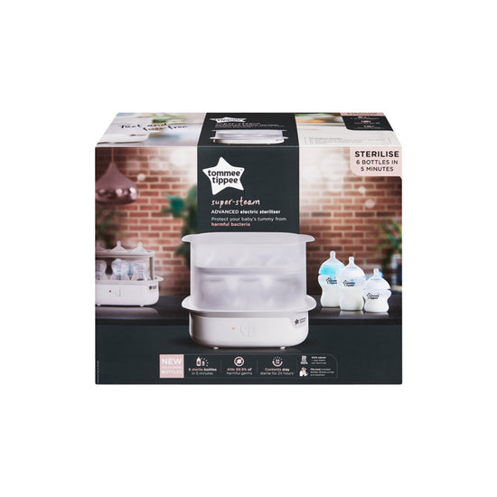 Tommee Tippee Super Steam Steriliser White l Baby City UK Stockist