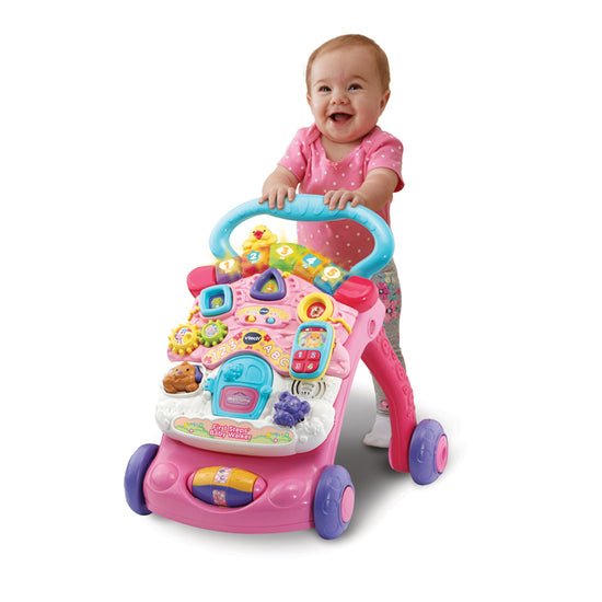 VTech First Steps® Baby Walker Pink l Baby City UK Stockist