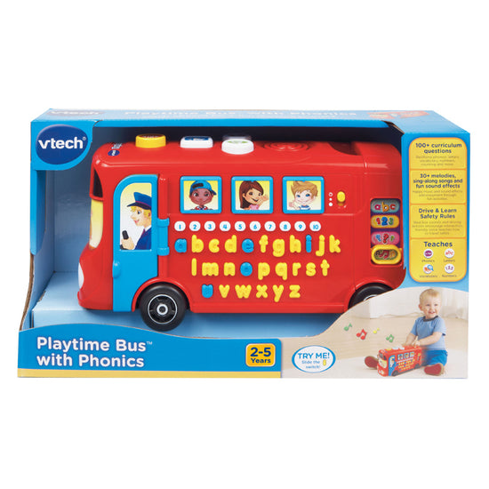 VTech Playtime Bus with phonics l Baby City UK Stockist